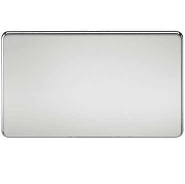 SF8360PC Screwless 2G Blanking Plate in Polished Chrome