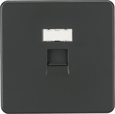 SFRJ45AT Screwless RJ45 Network Outlet in Anthracite