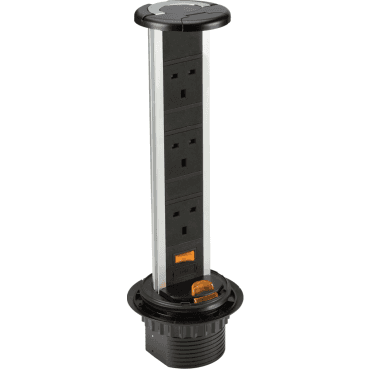 SK006 IP54 13A 3G Recess Mount Pop Up Socket