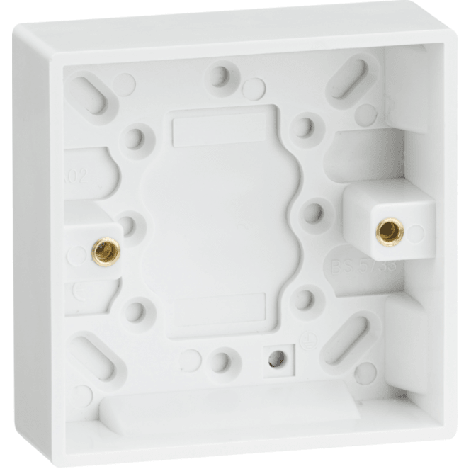 Knightsbridge Switches and Sockets SN1400 Single 25mm PVC Back Box