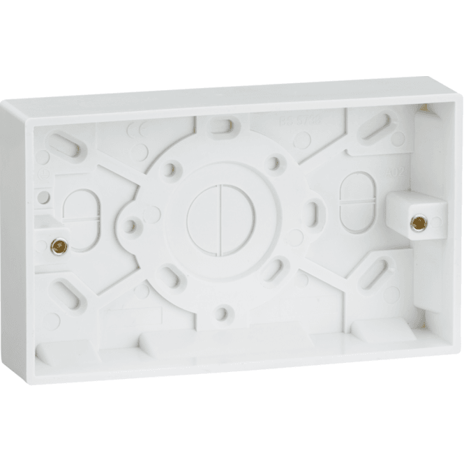 Knightsbridge Switches and Sockets SN1500 Double 25mm PVC Back Box