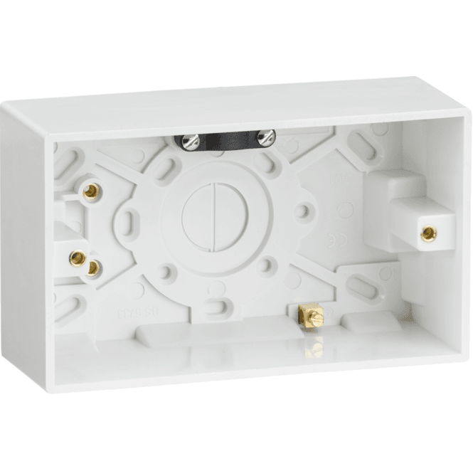 Knightsbridge Switches and Sockets SN1600 Double 47mm PVC Back Box