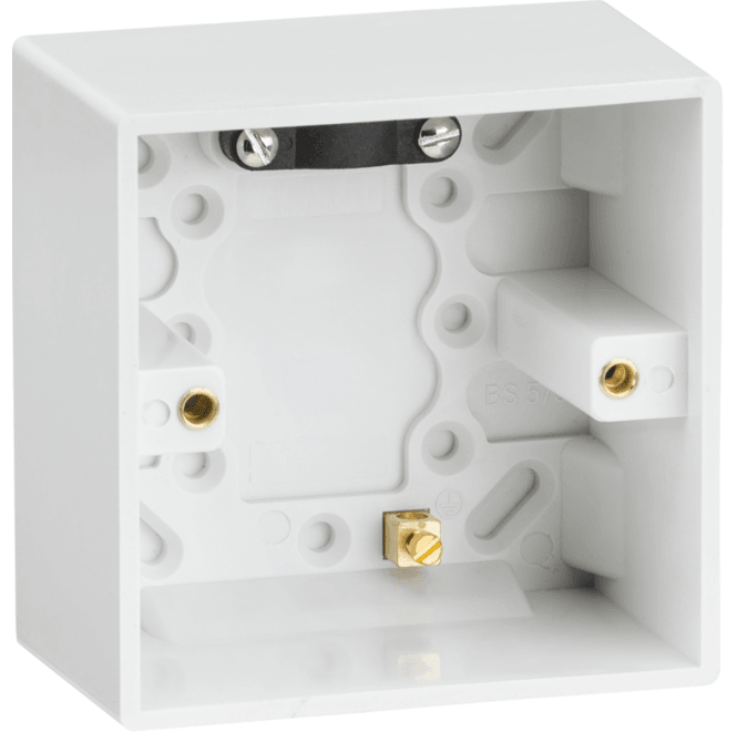 Knightsbridge Switches and Sockets SN1610 Single 47mm PVC Back Box