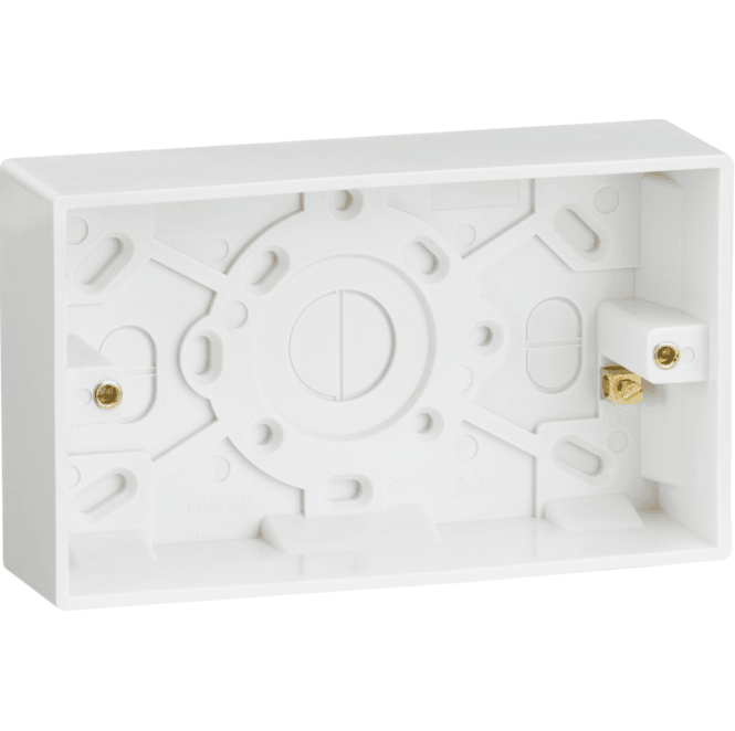 Knightsbridge Switches and Sockets SN1800 Double 35mm PVC Back Box