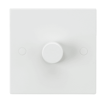 SN2161 Square Edged 1G 2W Dimmer Switch in White