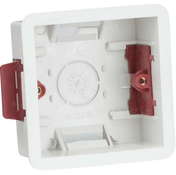 Knightsbridge Switches and Sockets SN8370  Single 35mm Dry Lining Back Box