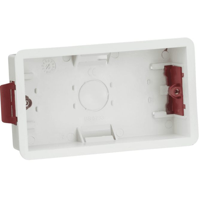 Knightsbridge Switches and Sockets SN8380 Double 35mm Dry Lining Back Box