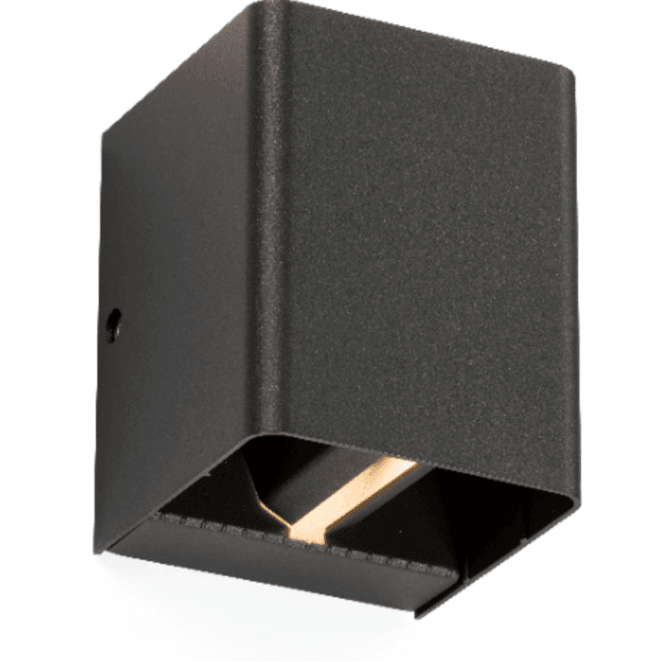 Knightsbridge WAD12AA Outdoor IP65 6w LED (3000k Warm White ) Adjustable Up Down Wall Light in an Anthracite Finish