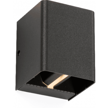 WAD12AA Outdoor IP65 6w LED (3000k Warm White ) Adjustable Up Down Wall Light in an Anthracite Finish