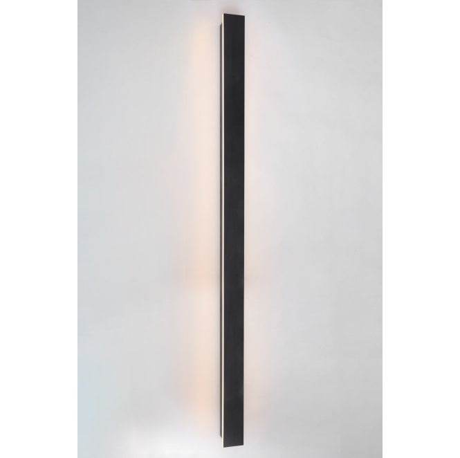 Linear L120-E Outdoor IP65 24w LED CCT 120cm  Wall Light in a Black Finish