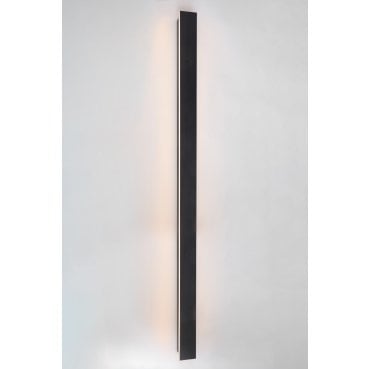 L120-E Outdoor IP65 24w LED CCT 120cm Linear Wall Light in a Black Finish