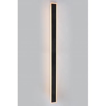 L120-SQ Outdoor IP65 24w LED CCT 120cm Linear Wall Light in a Black Finish