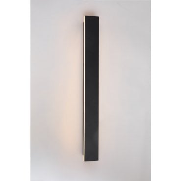 L60-E Outdoor IP65 10w LED CCT 60cm Linear Wall Light in a Black Finish