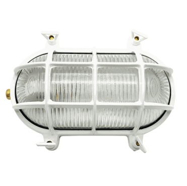 Navigator 09015 Outdoor IP64 1 Light Large Standard Bulkhead Light in a White finish