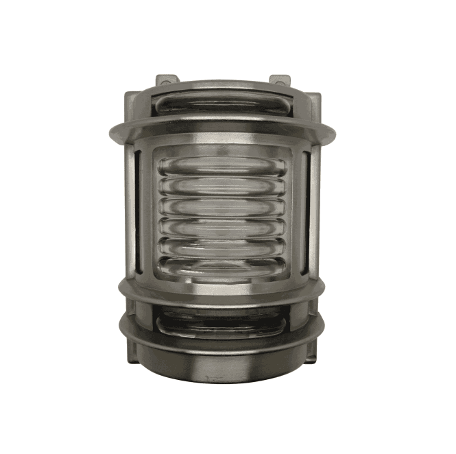 Lampfix Navigator 09018 Outdoor IP64 1 Light Wall Light in a Satin Nickel Finish