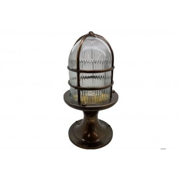Navigator 09082 Outdoor IP54 1 Light Large Post Light in an Antique Brass Finish