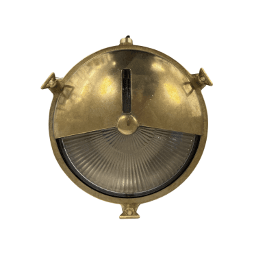 Navigator 09117 Outdoor IP64 1 Light Eyelid Porthole Bulkhead in a Raw Brass Finish