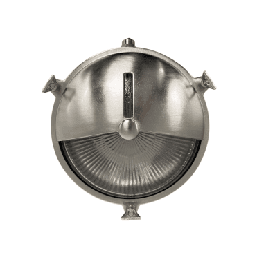 Navigator 09119 Outdoor IP64 1 Light Eyelid Porthole Bulkhead in a Satin Nickel Finish