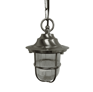 Navigator 09135 Outdoor IP54 1 Light Pendant Lantern in a Satin Nickel Finish