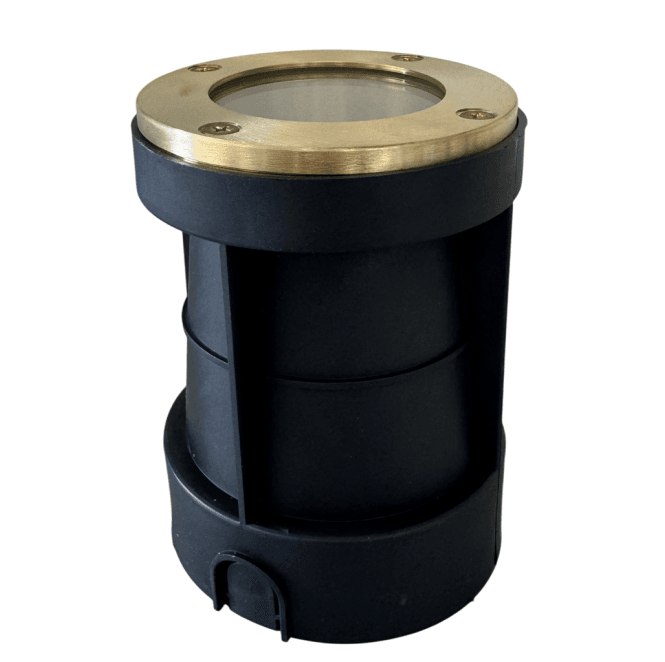 Lampfix Navigator 09200 Outdoor IP67 1 Light Recessed Ground Light in a Raw Brass Finish