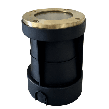Navigator 09200 Outdoor IP67 1 Light Recessed Ground Light in a Raw Brass Finish