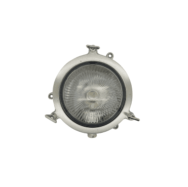 Navigator 09309 Outdoor IP44 1 Light Plain Mini Porthole Bulkhead Light in a Satin Nickel Finish