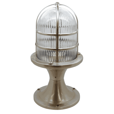 Navigator 09313 Outdoor IP54 1 Light Large Post Light in a Satin Nickel Finish