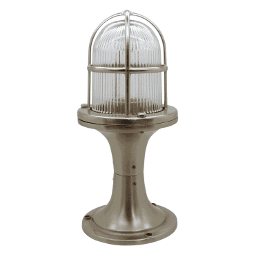 Navigator 09314 Outdoor IP54 1 Light Small Post Light in a Satin Nickel Finish