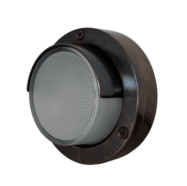 Navigator 09749 Outdoor IP64 1 Light Eyelid Compact Mini Walkway Light in an Antique Brass Finish