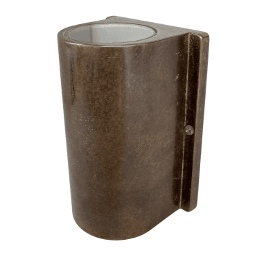 Navigator 09786 Outdoor IP44 2 Light Up Down Flush Wall Light in an Antique Brass Finish
