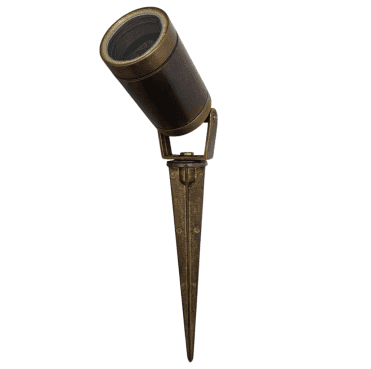 Navigator 09789 Outdoor IP64 Spike Spot Light in an Antique Brass Finish