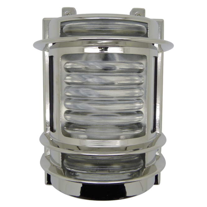 Lampfix Navigator 09898 Outdoor IP64 1 Light Wall Light in a Mirror Nickel Finish