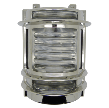 Navigator 09898 Outdoor IP64 1 Light Wall Light in a Mirror Nickel Finish