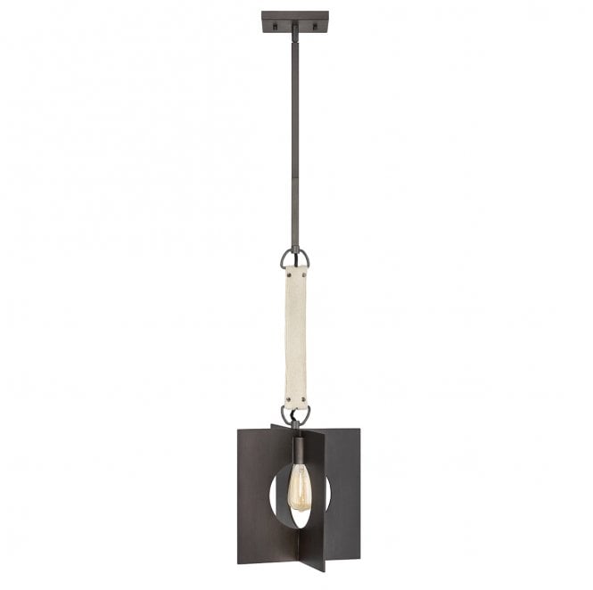 Lisa McDennon by Hinkley QN-LUDLOW-1P-GR Ludlow 1 Light Pendant in a Brushed Graphite Finish