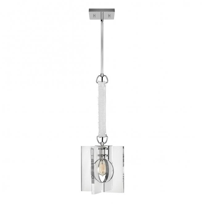 Lisa McDennon by Hinkley QN-LUDLOW-1P-PN Ludlow 1 Light Pendant in a Polished Nickel Finish