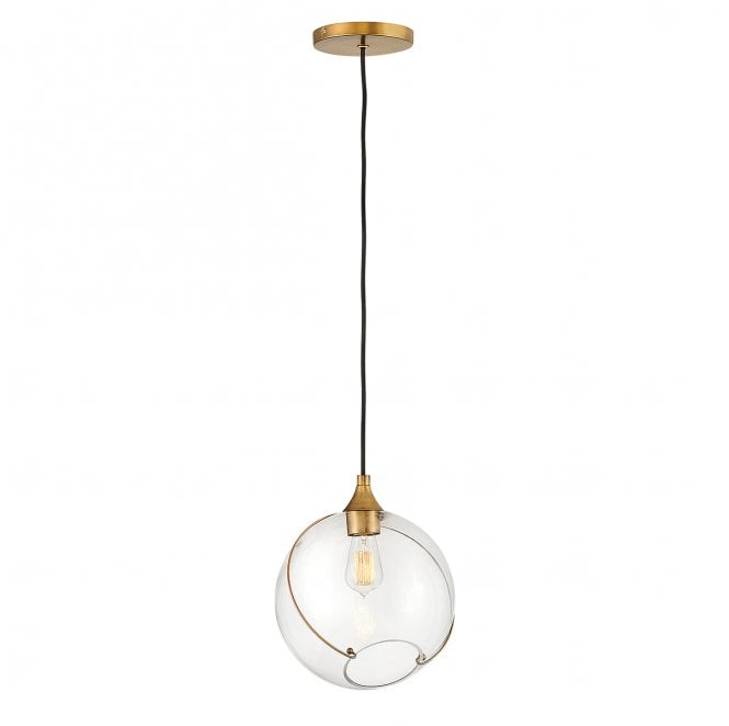 Lisa McDennon by Hinkley QN-SKYE-1P Skye 1 Light Pendant in a Heritage Brass Finish