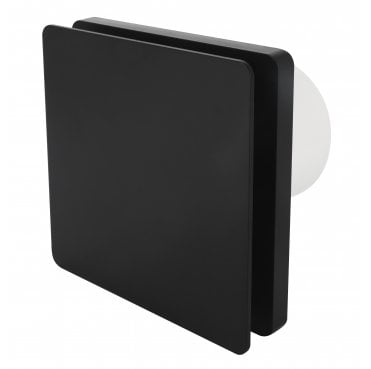 BLK100T 4"/100mm Bathroom Tiled Timer Extractor Fan in Black