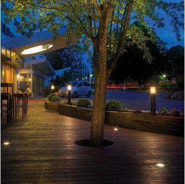 ALTA-L-E27-BLK Alta Outdoor IP65 1 Light Large Bollard in a Black Finish