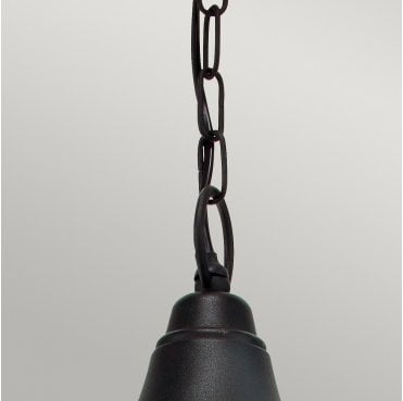 F8-BLACK Firenze Outdoor IP54 1 Light Chain Lantern in a Black Finish