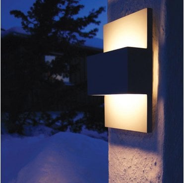 GENEVE-E27-GRA Geneve Outdoor IP54 E27 Wall Lantern in a Graphite Finish