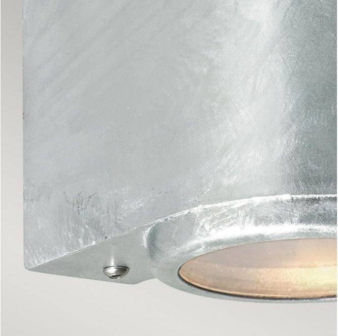 Norlys MANDAL-DN-GAL Mandal Outdoor IP44 1 Light Down Wall Light in a Galvanised Finish