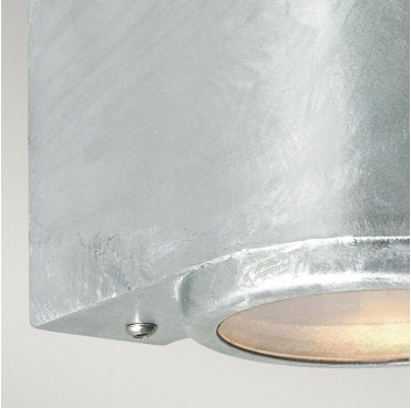 MANDAL-DN-GAL Mandal Outdoor IP44 1 Light Down Wall Light in a Galvanised Finish