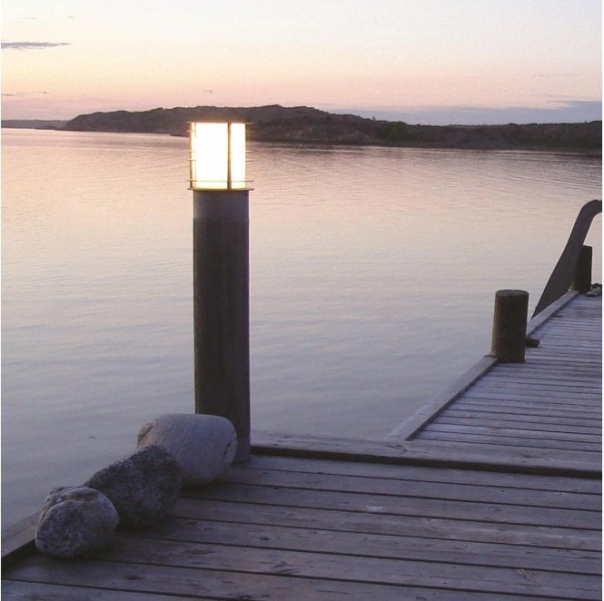Norlys ST-BOL-L-E27-BLK Stockholm Outdoor IP65 1 Light Large Bollard in a Black Finish