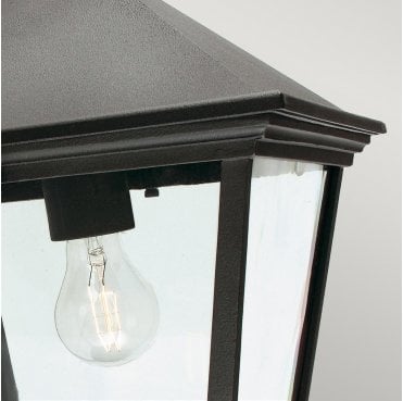TG8-BLACK Turin Grand Outdoor IP54 1 Light Chain Lantern in a Black Finish