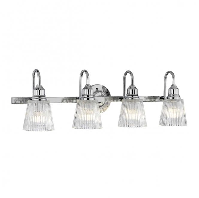 Quintiesse QN-ADDISON4-BATH AddisonIP44  4 Light Wall Light in a Polished Chrome