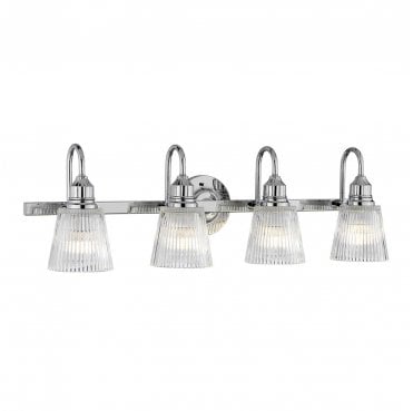 QN-ADDISON4-BATH AddisonIP44  4 Light Wall Light in a Polished Chrome