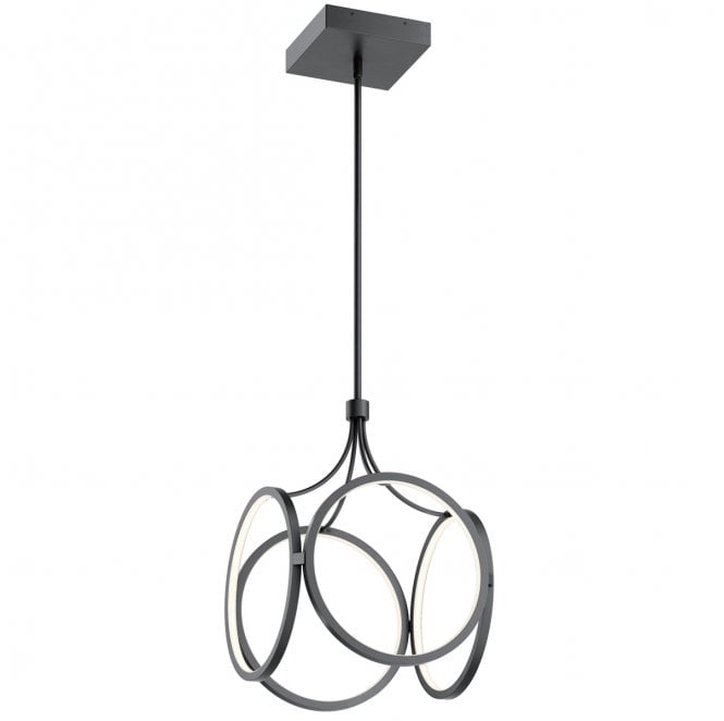 Quintiesse QN-CIRI-P-MBK Ciri LED Pendant  in a Black Finish