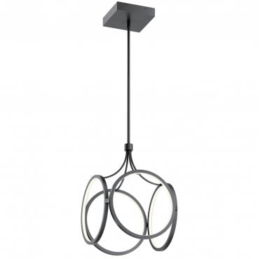 QN-CIRI-P-MBK Ciri LED Pendant  in a Black Finish