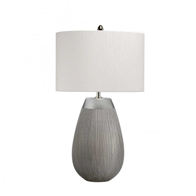Quintiesse QN-HARROW-TL Harrow 1 Light Table Lamp in a Silver Finish