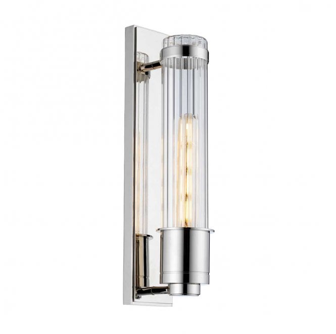 Quintiesse QN-WELLINGTON1-PC Wellington IP44 1 Light Wall Light in a Polished Chrome Finish